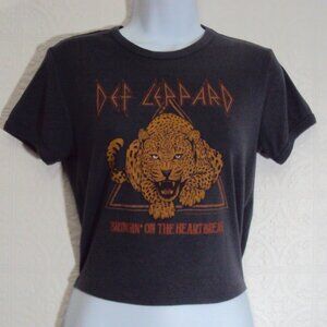 Def Leppard  Crop Top Tee.